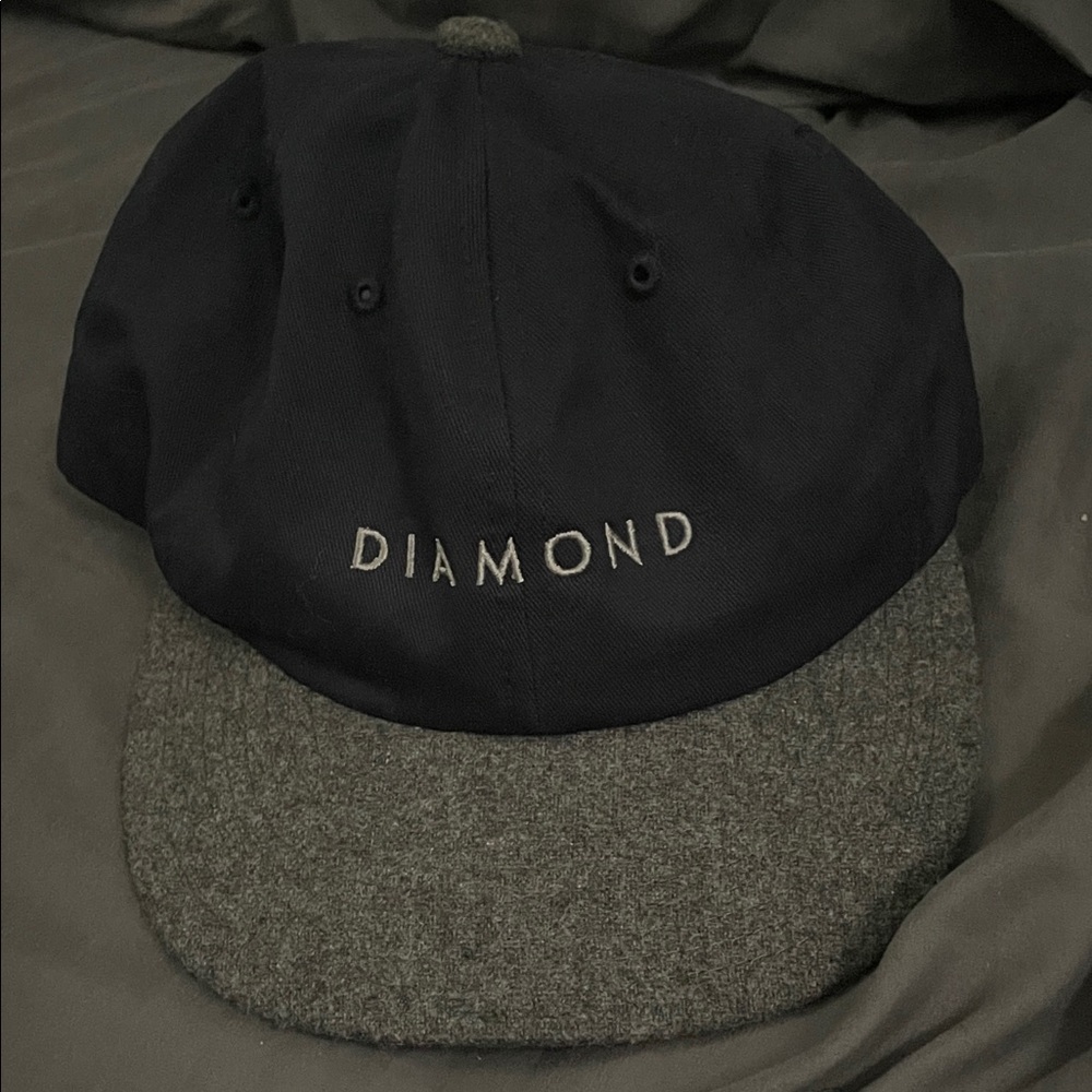Diamond Supply Co. Navy and Gray SnapBack